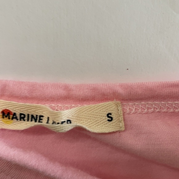 Marine Layer Pink ombre crop pocket tee small - Picture 7 of 7